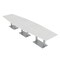 Skutchi Designs 45 in W, 165.75 in L, 29 in H, Engineered Wood Top, White HAR-HEX.IR-46x168-DOU-WHCYPRESS - alternate 1